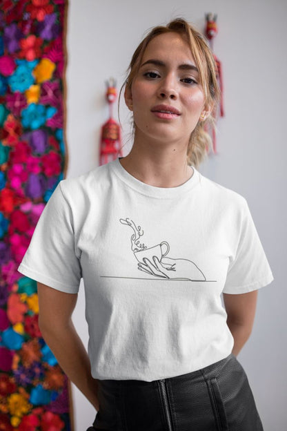 Kadın Özel Baskılı Modern Fit %100 Pamuk Bisiklet Yaka T-Shirt — Beyaz [stokoz:vgwgNroZZMZtE3BqhVHN%3ABeyaz%3A2%3A1uul1w0]