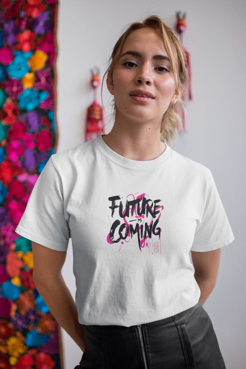 Kadın Özel Baskılı Modern Fit %100 Pamuk Bisiklet Yaka T-Shirt — Beyaz [stokoz:LIcP1OcLlSlTcN5pH5UX%3ABeyaz%3A0%3A1hie152]