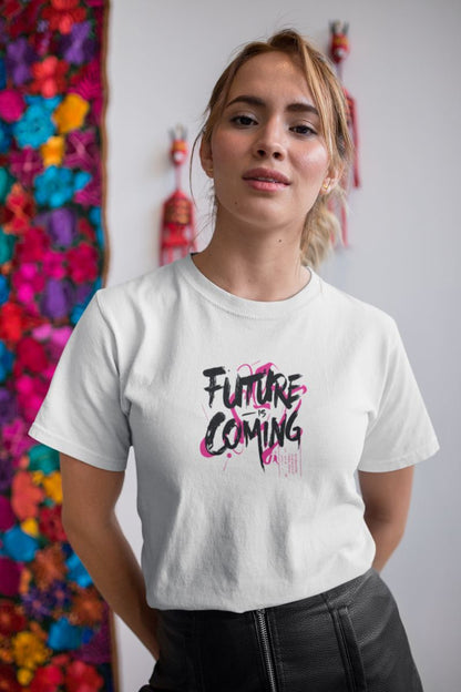 Kadın Özel Baskılı Modern Fit %100 Pamuk Bisiklet Yaka T-Shirt — Beyaz [stokoz:LIcP1OcLlSlTcN5pH5UX%3ABeyaz%3A0%3A1hie152]