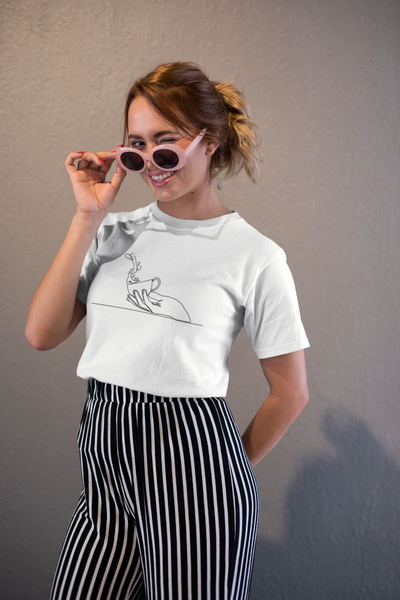 Kadın Özel Baskılı Modern Fit %100 Pamuk Bisiklet Yaka T-Shirt — Beyaz [stokoz:vgwgNroZZMZtE3BqhVHN%3ABeyaz%3A3%3Asf2882]