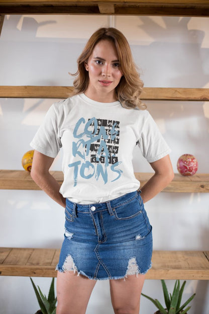KADIN Özel Baskılı Modern Fit %100 Pamuk Bisiklet Yaka T-Shirt — Beyaz [stokoz:6iTumBjsLbEnRuVp28yT%3ABeyaz%3A0%3Alz7jvv]