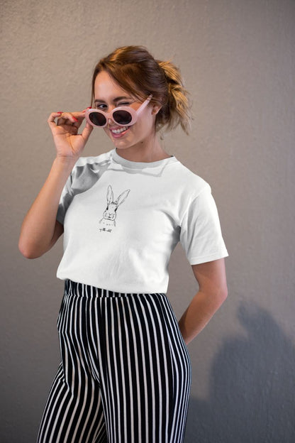 Kadın Özel Baskılı Modern Fit %100 Pamuk Bisiklet Yaka T-Shirt — Beyaz [stokoz:XHt70Ft0jrm89W6479BA%3ABeyaz%3A2%3A4kxuet]