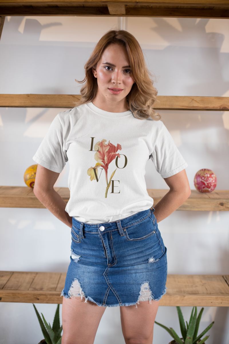 Kadın Özel Baskılı Modern Fit %100 Pamuk Bisiklet Yaka T-Shirt — Beyaz [stokoz:9E1QT0zYUlvEAvTQkaUl%3ABeyaz%3A2%3Arhp0vq]