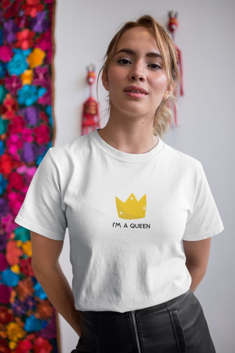 Kadın Özel Baskılı Modern Fit %100 Pamuk Bisiklet Yaka T-Shirt — Beyaz [stokoz:0w2ULurtkUBgTQkeE4dB%3ABeyaz%3A3%3A1nddfrw]