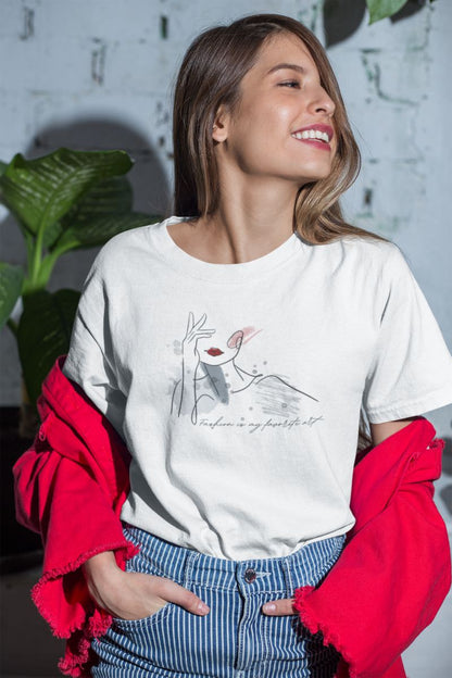 Kadın Özel Baskılı Modern Fit %100 Pamuk Bisiklet Yaka T-Shirt — Beyaz [stokoz:lNFjWQSwquSF7uYJtXyZ%3ABeyaz%3A3%3A158z04h]