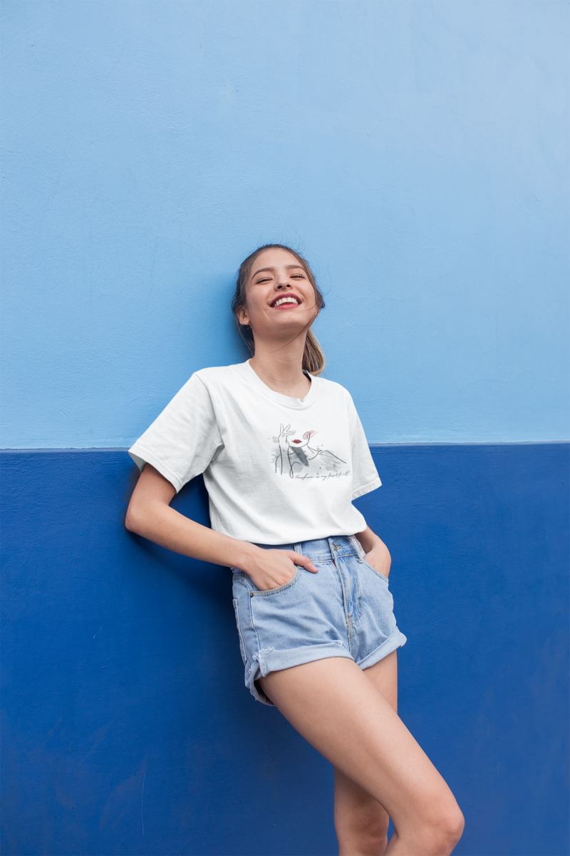 Kadın Özel Baskılı Modern Fit %100 Pamuk Bisiklet Yaka T-Shirt — Beyaz [stokoz:lNFjWQSwquSF7uYJtXyZ%3ABeyaz%3A2%3A1mjs2f3]