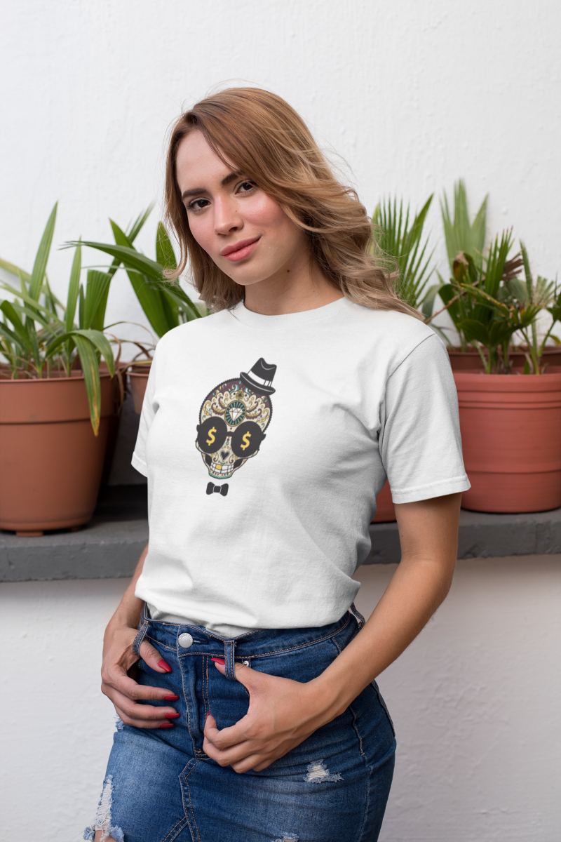 Kadın Özel Baskılı Modern Fit %100 Pamuk Bisiklet Yaka T-Shirt — Beyaz [stokoz:L9rwi7pTzbLGyJbfjgrM%3ABeyaz%3A1%3A1pnu78k]