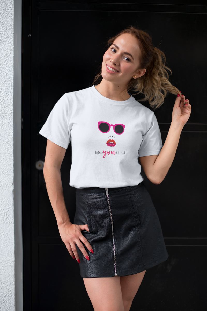 Kadın Özel Baskılı Modern Fit %100 Pamuk Bisiklet Yaka T-Shirt — Beyaz [stokoz:DDcqEolnW32djj7ScYdL%3ABeyaz%3A2%3Adkqi32]