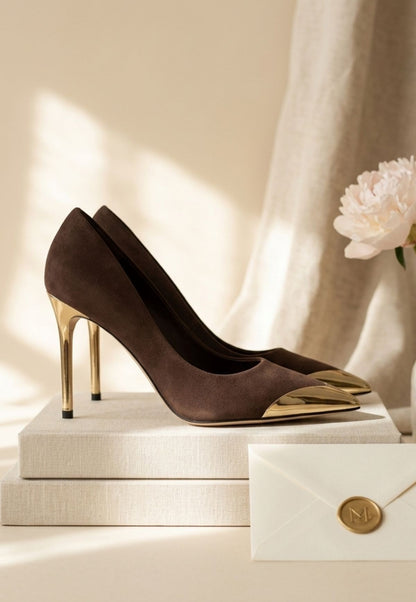 Alis Kahverengi Saten Stiletto Ayakkabı — Kahverengi [stokoz:IwZiMLykwBWFr9VcSDg3%3AKahverengi%3A1%3A1eq54c4]