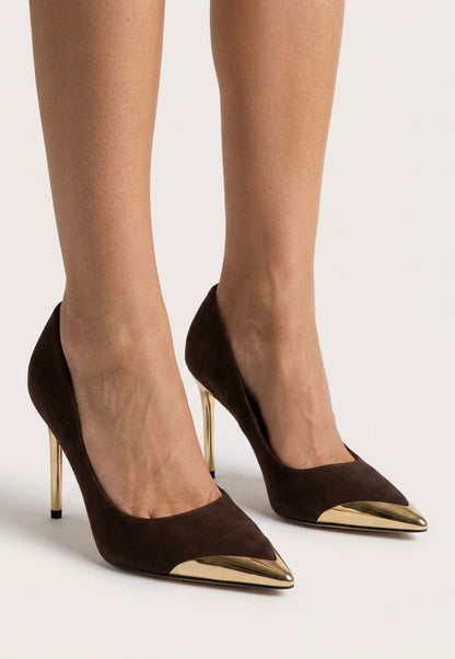 Alis Kahverengi Saten Stiletto Ayakkabı — Kahverengi [stokoz:IwZiMLykwBWFr9VcSDg3%3AKahverengi%3A2%3A1avbslc]
