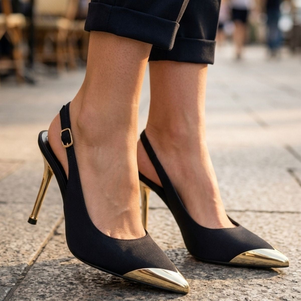 Puen Siyah Saten Stiletto Ayakkabı — Siyah [stokoz:D00QV9tu8ExfbpIhkp9x%3ASiyah%3A3%3Akmd3lb]
