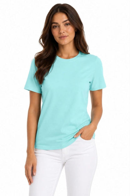 Kadın T-Shirt Bisiklet Yaka Slim Fit Likralı Tişört Günlük Basic Body - Turkuaz — Turkuaz [stokoz:exvfKFa3haDcjuFL9z0k%3ATurkuaz%3A2%3A1guxyla]