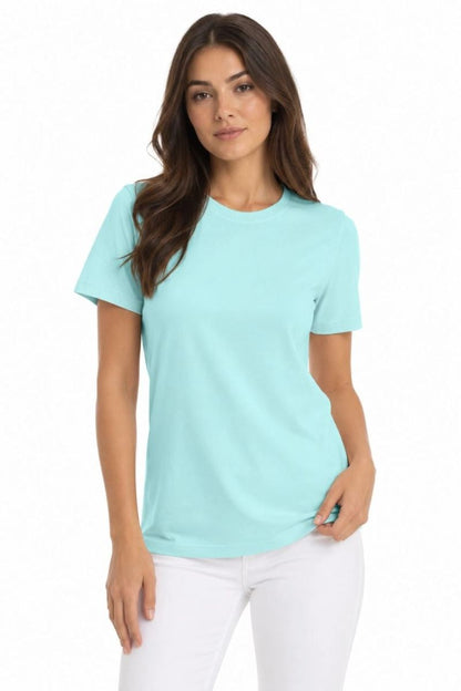 Kadın T-Shirt Bisiklet Yaka Slim Fit Likralı Tişört Günlük Basic Body - Turkuaz — Turkuaz [stokoz:exvfKFa3haDcjuFL9z0k%3ATurkuaz%3A1%3Am2d1qx]